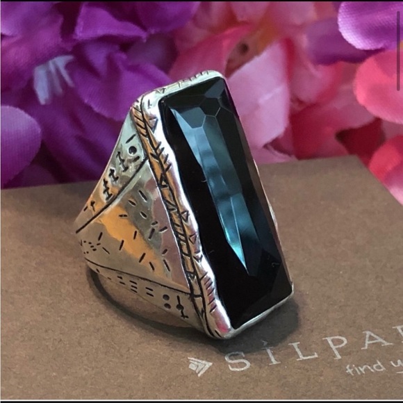 Silpada R2891 ‘BLACK TIE’ Sterling Silver Statement Ring - Picture 4 of 15
